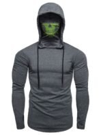 Tactical Skull-Mask Fitness Hoodie