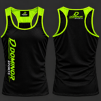 Men’s Black & Neon Green Performance Tank Top - Image 2