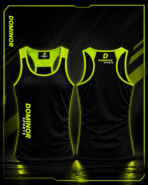 Men’s Black & Neon Green Performance Tank Top