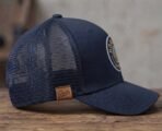 Navy Blue Premium Trucker Cap - Image 4