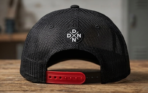 Black & Red Trucker Cap - Image 5