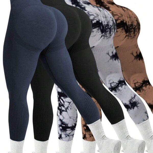 Women's Tie-Dye High-Waisted Leggings – All Color Options