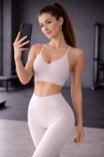 Women’s Seamless Sports Bra & High-Waisted Leggings Set