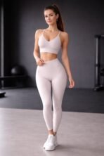 Women’s Seamless Sports Bra & High-Waisted Leggings Set - Image 3